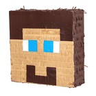 Пиньята «Пиксельный герой», коричневый, 30 × 30 × 10 см - фото 6020935