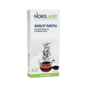 Фильтр-пакеты Nordland для заваривания чая, для чайника, 80 шт.