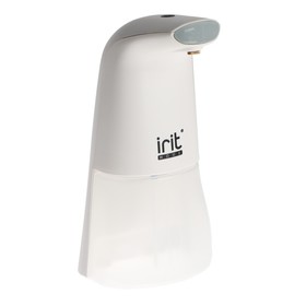 Диспенсер Irit IRSD-04, для антисептика, настольный, сенсорный, 0,3 л., 3хАА, белый