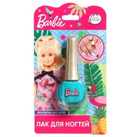 Косметика для девочек Barbie «Лак для ногтей», цвет бирюзовый в Донецке