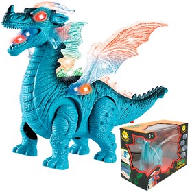 Динозавр «Дракон», работает от батареек, световые и звуковые эффекты