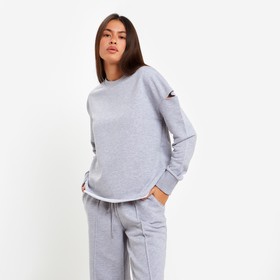 Джемпер (свитшот) женский с разрезами MIST р. 48-50, серый