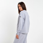 Джемпер (свитшот) женский с разрезами MIST р. 48-50, серый - фото 802742396