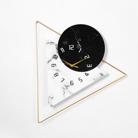 Часы настенные, серия: Лофт,  "Геометрия", 57 х 52 см, d=21 см