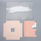 Коробка для цветов с вазой и PVC окнами складная «Персик», 23 х 30 х 23 см 9257292