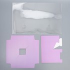 Коробка для цветов с вазой и PVC окнами складная «Лаванда», 23 х 30 х 23 см 9257291