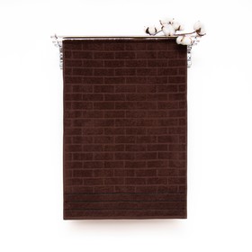 Полотенце махровое 50*80 "Брикс", цвет коричневый, 410г/м, 100% хлопок