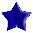 Шар фольгированный ЗВЕЗДА 36" Металлик Blue Capri 9406876 - фото 6050162