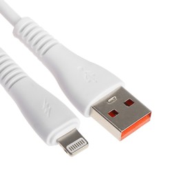 Кабель ONE DEPOT S01L, Lightning - USB, 2.4 А, 1 метр, белый