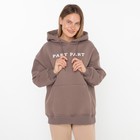 Толстовка женская НАЧЁС, цвет коричневый, размер ONE SIZE (42-46) - фото 49237