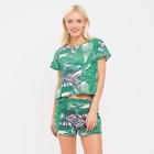 Пижама женская (футболка и шорты) KAFTAN "Tropic" р. 40-42 - фото 802751101