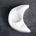 Подсвечник "Месяц" перламутр, 20х6х3см - фото 802754249