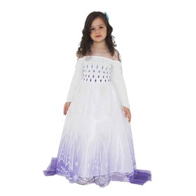 Карнавальное платье «Элиза», цвет белый, рост 122 см