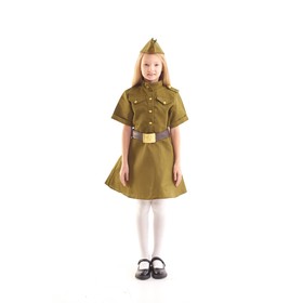 {{photo.Alt || photo.Description || 'Платье военное для девочки, пилотка, ремень, 3-5 лет рост 104-116 см'}}