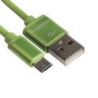 Кабель Nobby Practic DT-005, microUSB - USB, 2 А, 1 м, зеленый 9433051 - фото 6073605