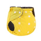 Трусики-подгузник, многоразовый, угольно-бамбуковая ткань, цвет желтый, от 0-36 мес. - фото 802758789