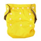 Трусики-подгузник, многоразовый, угольно-бамбуковая ткань, цвет желтый, от 0-36 мес. - фото 802758799