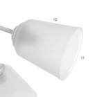 Люстра "Онлайн" (цилиндр) 5х15Вт Е27 МОДЕЛЬ: BR 00207 белый/прозрачный - фото 3497491