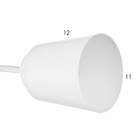 Люстра "Онлайн" (цилиндр) 2х15Вт Е27 МОДЕЛЬ: BR 00192 белый - фото 3497929