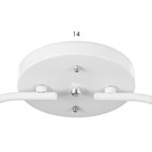 Люстра "Онлайн" (цилиндр) 2х15Вт Е27 МОДЕЛЬ: BR 00193 белый/прозрачный - фото 3497935