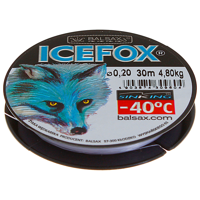 Леска зимняя Balsax Ice Fox, d=0,20 мм, длина 30 м