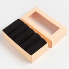 Набор носков MINAKU, 5 пар, цвет черный, р-р 36-38 (23 см) - фото 49178