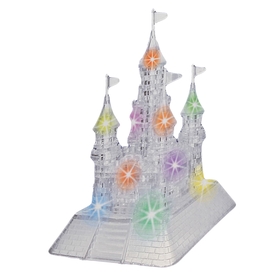 Пазл 3D кристаллический «Сказочный замок»,105 деталей, световые и звуковые эффекты, работает от батареек, в пакете