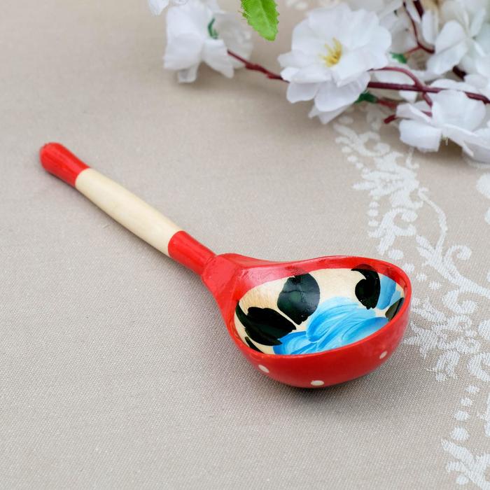 Ложка полубаская «Матрёшка», 19×6 см, микс