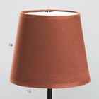 Лампа настольная Буржуа 1х15Вт Е14 16х16х40см черный/коричневый - фото 3498366