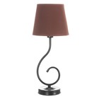 Лампа настольная Буржуа 1х15Вт Е14 16х16х40см черный/коричневый - фото 3498369