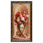 Картина "Цветы в вазе" 40х77см - фото 7020920