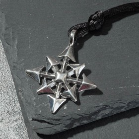 Кулон-амулет ′Звезда Хаоса′, цвет чернёное серебро, 37 см в Донецке