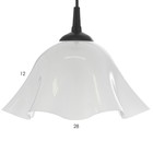 Люстра "Ирис" 1х15Вт Е27 МОДЕЛЬ: BR 00260 черный/белый 28х28х14см - фото 3512002