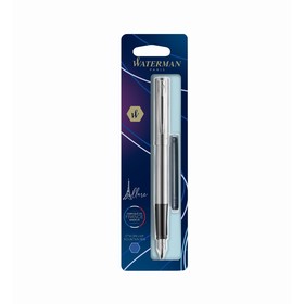 Ручка перьевая Waterman ALLURE, 0,7 мм (F), хром корпус, блистер S0174956