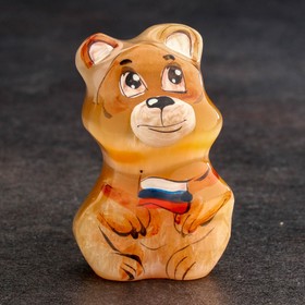 Сувенир  ′Медведь Патриот′, селенит в Донецке