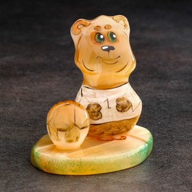 Сувенир  ′Медведь с мячом′, селенит в Донецке