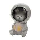 Ночник "Мишка в космосе" LED 4000K  батарейки LR44 белый 8.5х9,9х13.5 см - фото 802847500