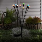 Садовый светильник на солнечной батарее «Шарики», 68 см, 10 LED, свечение мульти - фото 6105608