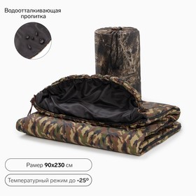 Спальный мешок 90х230 см, оксфорд, экофайбер 400 гр, 100% полиэстер в Донецке