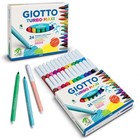 Фломастеры утолщенные, 24 цвета, GIOTTO TURBO MAXI, на водной основе - фото 6109353