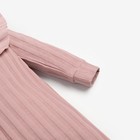 Комбинезон для девочки, цвет грязно-розовый, рост 62 см - фото 802853992