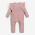 Комбинезон для девочки, цвет грязно-розовый, рост 62 см - фото 802853994