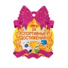 Поощрительная медаль "За спортивные достижения!" 10 х 14 см 9452051 - фото 7188215