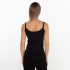 Майка женская, цвет чёрный, размер 44 - фото 802801468