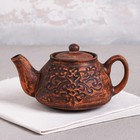 Чайник для заварки "Жасмин", декор, красная глина, 0.4 л - фото 6132585