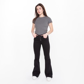 Брюки (джинсы) женские , цвет чёрный, размер 34 (40)