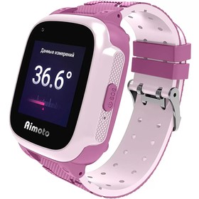 Детские смарт-часы Aimoto Integra 4G, 1.3", GPS, камера, геозоны, звонки, IP65, розовые