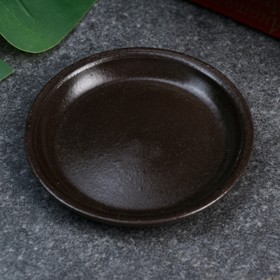Поддон керамический темно-коричневый № 2 , диаметр 9,5  см