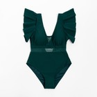 Купальник женский слитный MINAKU цвет зелёный, размер 48 - фото 802874303