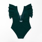 Купальник женский слитный MINAKU цвет зелёный, размер 48 - фото 802874305